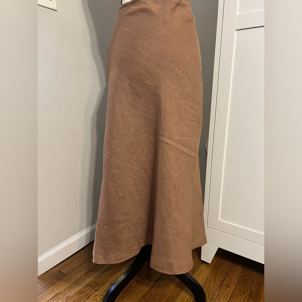 Chic Brown Maxi Skirt - Picture 3 of 10